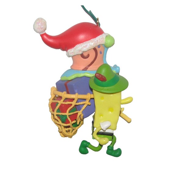 Carlton Cards SpongeBob Squarepants Gary Snail Santa'a Spongy Helper Ornament - Picture 4 of 4